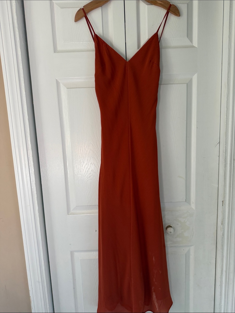 House of Harlow 1960 Rust Red Slip Maxi Dress